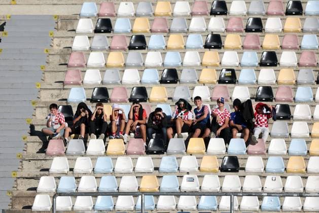 Young Croatia fans in the stands Croatia v England, UEFA Nations League, Football, Stadion HNK Rijeka, Rijeka, Croatia - 03 Oct 2026Rijeka Stadion HNK Rijeka Croatia  Copyright: xRaddadxJebarah Shutterstockx 17183865j