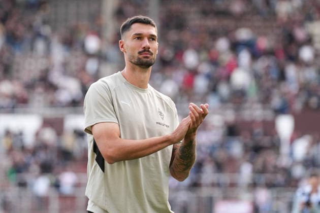 October 3, 2026, xydrx, Men s, Soccer, Friendly Match, FC St. Pauli vs. Borussia Mönchengladbach, 2026–2027 Season, Millerntor Stadium, Tim Kleindienst, Borussia Mönchengladbach, 11. DFB regulations prohibit any use of photographs as image sequences and or quasi-video Copyright: HMBxMedia YannisxDreimann