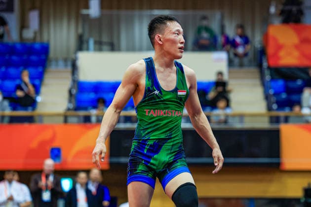 Asian Games, 57 kg Freestyle, Aiaal Belolyubskii, TJK Copyright: xAmirrezaxAliasgarix