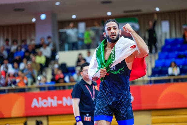 Asian Games, 97 kg Freestyle: Amirali Hamid Azarpira (IRI) Copyright: xAmirrezaxAliasgarix