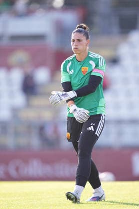 Roma™s goalkeeper Rachele Baldi during the Serie A Women soccer match between Roma and Lazio at the Rome s Tre Fontane stadium, Italy - Saturday October 3, 2026 - Soccer ( Photo by Alfredo Falcone LaPresse ) Copyright: xAlfredoxFalcone LaPressex