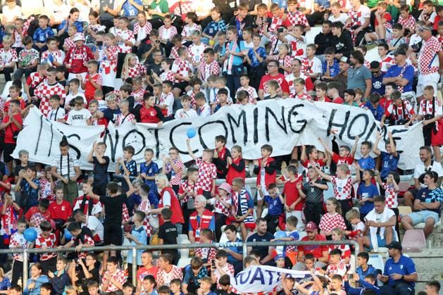 Croatia fans in the stands Croatia v England, UEFA Nations League, Football, Stadion HNK Rijeka, Rijeka, Croatia - 03 Oct 2026Rijeka Stadion HNK Rijeka Croatia  Copyright: xRaddadxJebarah Shutterstockx 17183865al