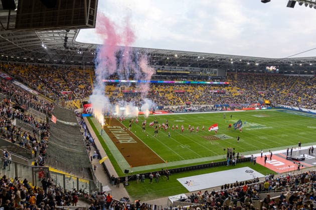 Walkon Potsdam Royals Dresden Monarchs vs Potsdam Royals, American Football, German Football League, Week 22, Championship Game, 2026, 03.10.2026, Dresden Rudolf Harbig Stadion Saxony Germany Copyright: xPFA SebastianxJustx
