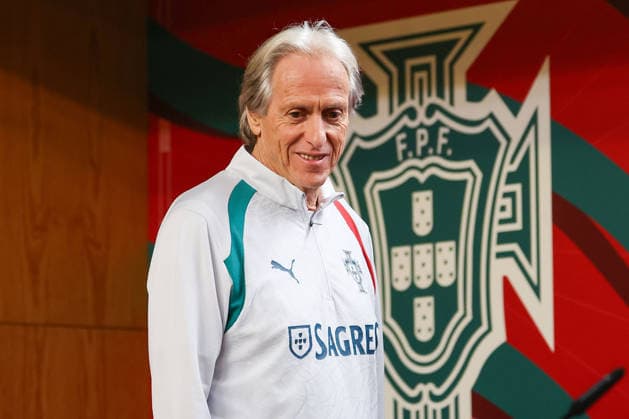 Porto, Portugal, October 3: Portugal s head coach, Jorge Jesus, during the press conference ahead of the UEFA Nations League 2026–27 League Phase Matchday 4 match between Portugal and Norway at Estádio do Dragão in Porto, Portugal Copyright: HMBxMedia JoaquimxFerreira