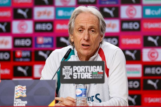 Porto, Portugal, October 3: Portugal s head coach, Jorge Jesus, during the press conference ahead of the UEFA Nations League 2026–27 League Phase Matchday 4 match between Portugal and Norway at Estádio do Dragão in Porto, Portugal Copyright: HMBxMedia JoaquimxFerreira