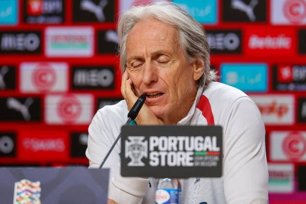 Porto, Portugal, October 3: Portugal s head coach, Jorge Jesus, during the press conference ahead of the UEFA Nations League 2026–27 League Phase Matchday 4 match between Portugal and Norway at Estádio do Dragão in Porto, Portugal Copyright: HMBxMedia JoaquimxFerreira