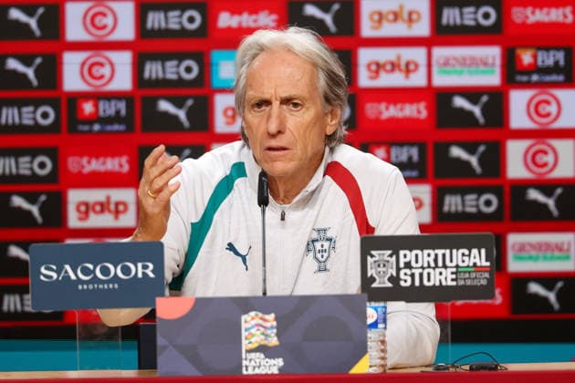 Porto, Portugal, October 3: Portugal s head coach, Jorge Jesus, during the press conference ahead of the UEFA Nations League 2026–27 League Phase Matchday 4 match between Portugal and Norway at Estádio do Dragão in Porto, Portugal Copyright: HMBxMedia JoaquimxFerreira