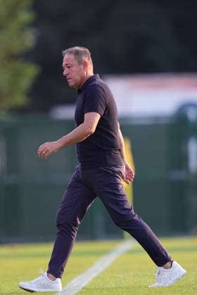 Roma™s head coach Gianpiero Piovani during the Serie A Women soccer match between Roma and Lazio at the Rome s Tre Fontane stadium, Italy - Saturday October 3, 2026 - Soccer ( Photo by Alfredo Falcone LaPresse )  Copyright: xAlfredoxFalcone LaPressex