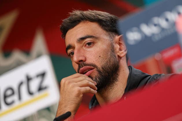 Porto, Portugal, October 3: Bruno Fernandes of Portugal during the press conference ahead of the UEFA Nations League 2026–27 League Phase Matchday 4 match between Portugal and Norway at Estádio do Dragão in Porto, Portugal Copyright: HMBxMedia JoaquimxFerreira