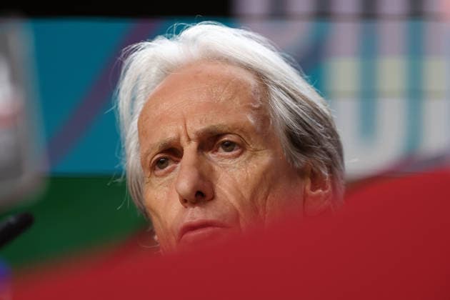 Porto, Portugal, October 3: Portugal s head coach, Jorge Jesus, during the press conference ahead of the UEFA Nations League 2026–27 League Phase Matchday 4 match between Portugal and Norway at Estádio do Dragão in Porto, Portugal Copyright: HMBxMedia JoaquimxFerreira
