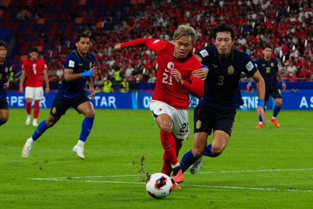 HONG KONG-SPORTS ASEAN-CUP A general view during the first half of the FIFA ASEAN Challenge Cup final between Hong Kong, China and Cambodia at Kai Tak Stadium in Hong Kong on October 3, 2026. (Photo by Zulu Lo TMHK via Nexpher Images) Hong Kong