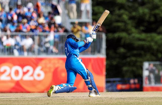 IND vs PAK, Asian Games 2026 Men s Cricket Final Aichi Japan , Oct 03 (ANI): India s Tilak Varma plays a shot against Pakistan in the Asian Games men s cricket final at the Korogi Sports Park in Nisshin, Aichi, on Saturday. Aichi Japan Copyright: xANIx ANI_20261003234