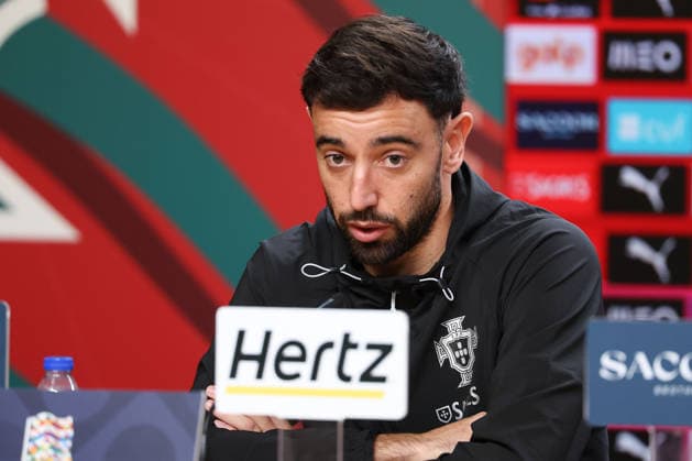 Porto, Portugal, October 3: Bruno Fernandes of Portugal during the press conference ahead of the UEFA Nations League 2026–27 League Phase Matchday 4 match between Portugal and Norway at Estádio do Dragão in Porto, Portugal Copyright: HMBxMedia JoaquimxFerreira