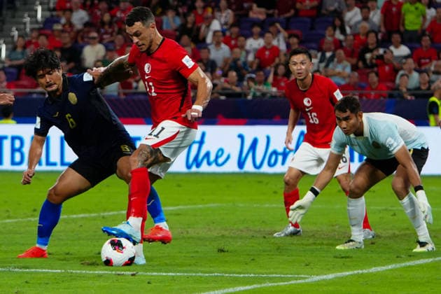 HONG KONG-SPORTS ASEAN-CUP A general view during the first half of the FIFA ASEAN Challenge Cup final between Hong Kong, China and Cambodia at Kai Tak Stadium in Hong Kong on October 3, 2026. (Photo by Zulu Lo TMHK via Nexpher Images) Hong Kong