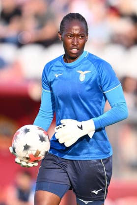 SOCCER - Women s Serie A - AS Roma vs. SS Lazio Women Photo by IPA ABACAPRESS.COM89263548 - Angel Mukasa of S.S. Lazio Women warms up before the Serie A Women Athora match—Matchday 2—between A.S. Roma and S.S. Lazio Women at the Tre Fontane Stadium on October 3, 2026, in Rome, Italy. Rome Italy Copyright: xIPAxSport ABACAx