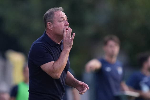 Roma™s head coach Gianpiero Piovani during the Serie A Women soccer match between Roma and Lazio at the Rome s Tre Fontane stadium, Italy - Saturday October 3, 2026 - Soccer ( Photo by Alfredo Falcone LaPresse )  Copyright: xAlfredoxFalcone LaPressex