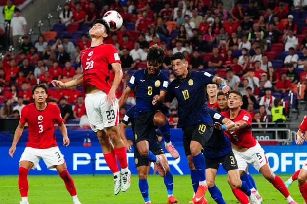 HONG KONG-SPORTS ASEAN-CUP A general view during the first half of the FIFA ASEAN Challenge Cup final between Hong Kong, China and Cambodia at Kai Tak Stadium in Hong Kong on October 3, 2026. (Photo by Zulu Lo TMHK via Nexpher Images) Hong Kong