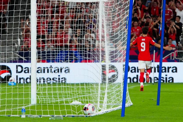 HONG KONG-SPORTS ASEAN-CUP A general view during the first half of the FIFA ASEAN Challenge Cup final between Hong Kong, China and Cambodia at Kai Tak Stadium in Hong Kong on October 3, 2026. (Photo by Zulu Lo TMHK via Nexpher Images) Hong Kong