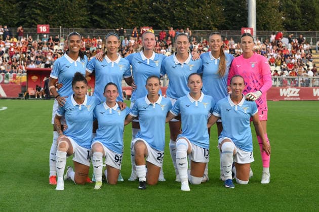 SOCCER - Women s Serie A - AS Roma vs. SS Lazio Women Photo by IPA ABACAPRESS.COM89263566 - The SS Lazio team during the 2026 2027 Athora Serie A Women s Italian Football Championship match between AS Roma Women and SS Lazio Women at the Tre Fontane Stadium on October 3, 2026. Rome Italy Copyright: xIPAxSport ABACAx
