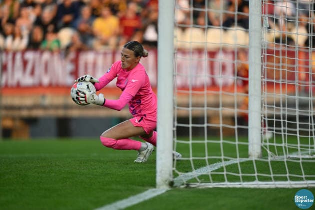 IPA89263841 - Sara Cetinja of S.S. Lazio during the Serie A Women s league match between Roma and Lazio, AS Roma vs. S.S. Lazio Women, Italian Serie A Women s soccer match in Rome, Italy, October 3, 2026  Copyright: xClaudioxEnea IPAxSportx xx IPA89263841