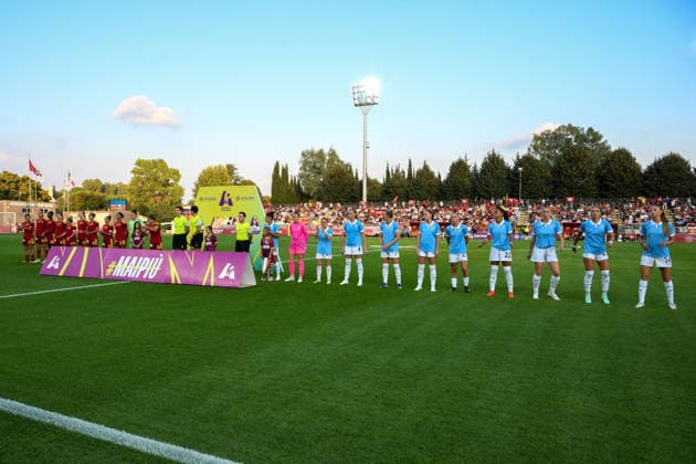 SOCCER - Women s Serie A - AS Roma vs. SS Lazio Women Photo by IPA ABACAPRESS.COM89263567 - Lineup for the 2026 2027 Athora Serie A Women s Italian Football Championship match between AS Roma Women and SS Lazio Women at the Tre Fontane Stadium on October 3, 2026. Rome Italy Copyright: xIPAxSport ABACAx