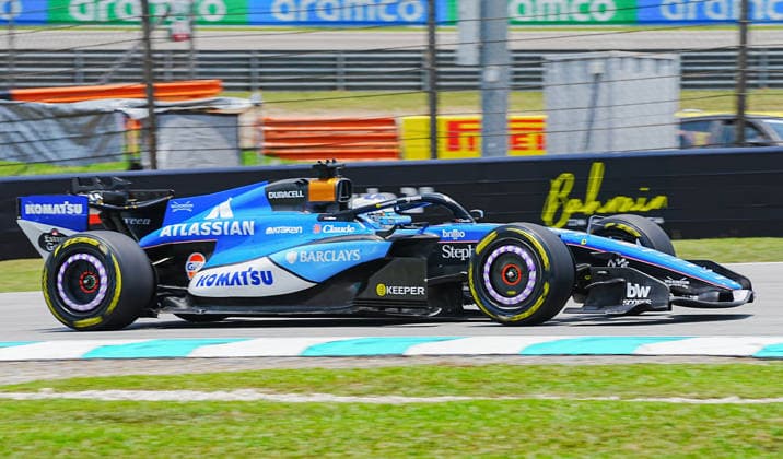October 3, 2026, Sepang, Selangor, Malaysia: Atlassian Williams F1 Team driver Alexander Albon (23) drives during a free practice session for the Formula 1 Gulf Air Bahrain Grand Prix in Malaysia at the PETRONAS Sepang International Circuit, in Sepang, Selangor, Malaysia. Sepang Malaysia - ZUMAk197 20261003_zsp_k197_023 Copyright: xRanjithxKumarx