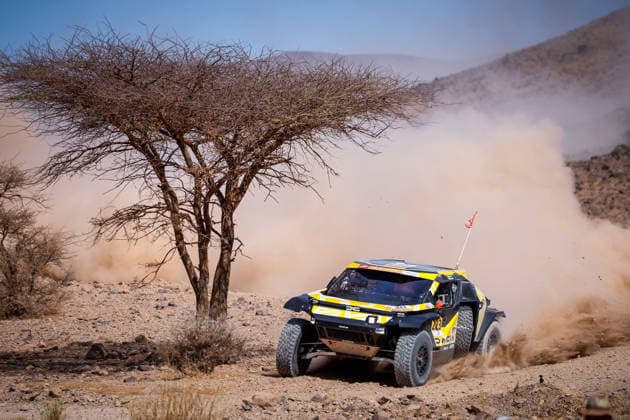 W2RC - RALLYE DU MAROC 2026 223 MORAES Lucas (bra), MORENO Pablo (esp), Dacia Sandrider, The Dacia Sandriders, FIA W2RC, ULT T1+, action , during the Stage 5 of the Rallye du Maroc 2026, 4th round of the 2026 WR2C Championship from October 3, 2026 around Zagora, Morocco - AgadirMorocco  Copyright: xFREDERICxLExFLOCxHx