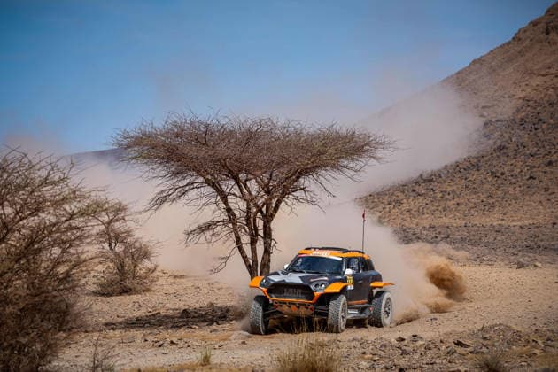 W2RC - RALLYE DU MAROC 2026 222 DE MEVIUS Guillaume (bel), BAUMEL Mathieu (fra), X-Raid Mini JCW 3.0i, X-Raid Team, FIA W2RC, ULT T1+, action, during the Stage 5 of the Rallye du Maroc 2026, 4th round of the 2026 WR2C Championship from October 3, 2026 around Zagora, Morocco - AgadirMorocco Copyright: xFREDERICxLExFLOCxHx