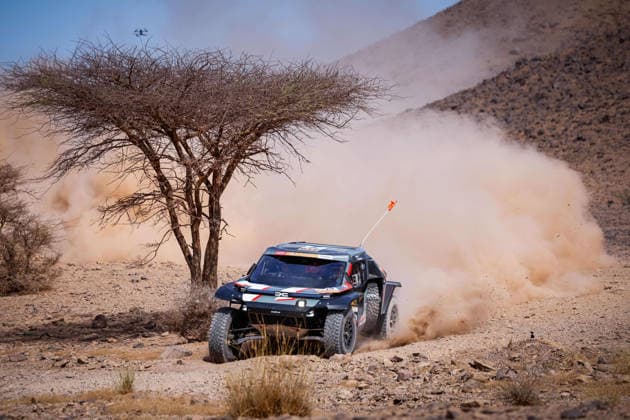 W2RC - RALLYE DU MAROC 2026 219 LOEB SÃ bastien (fra), BOULANGER Edouard (fra), Dacia Sandrider, The Dacia Sandriders, FIA W2RC, ULT T1+, action, during the Stage 5 of the Rallye du Maroc 2026, 4th round of the 2026 WR2C Championship from October 3, 2026 around Zagora, Morocco - AgadirMorocco Copyright: xFREDERICxLExFLOCxHx