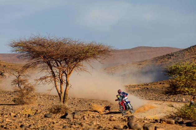 W2RC - RALLYE DU MAROC 2026 42 VAN BEVEREN Adrien (fra), Monster Energy Honda HRC, Honda CRF 450, FIM W2RC, Rally GP, action, during the Stage 5 of the Rallye du Maroc 2026, 4th round of the 2026 WR2C Championship from October 3, 2026 around Zagora, Morocco - AgadirMorocco  Copyright: xFREDERICxLExFLOCxHx