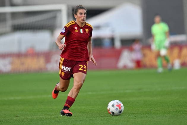 SOCCER - Women s Serie A - AS Roma vs. SS Lazio Women Photo by IPA ABACAPRESS.COM89264641 - Valentina Bergamaschi of A.S. Roma during the Serie A Women s League match between Roma and Lazio, an Italian Serie A Women s soccer match in Rome, Italy, on October 3, 2026 Rome Italy Copyright: xIPAxSport ABACAx