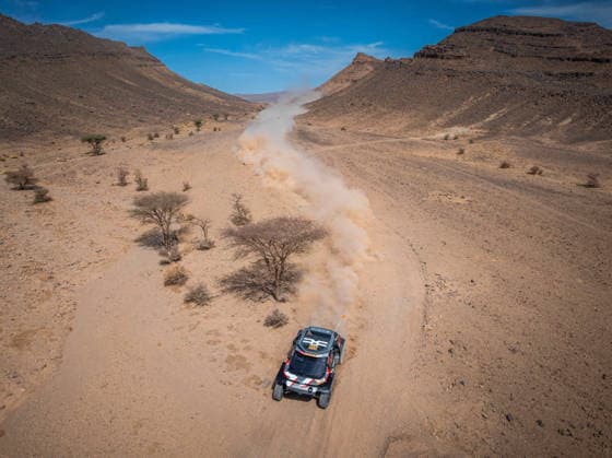 W2RC - RALLYE DU MAROC 2026 219 LOEB SÃ bastien (fra), BOULANGER Edouard (fra), Dacia Sandrider, The Dacia Sandriders, FIA W2RC, ULT T1+, action, during the Stage 5 of the Rallye du Maroc 2026, 4th round of the 2026 WR2C Championship from October 3, 2026 around Zagora, Morocco - AgadirMorocco  Copyright: xFREDERICxLExFLOCxHx