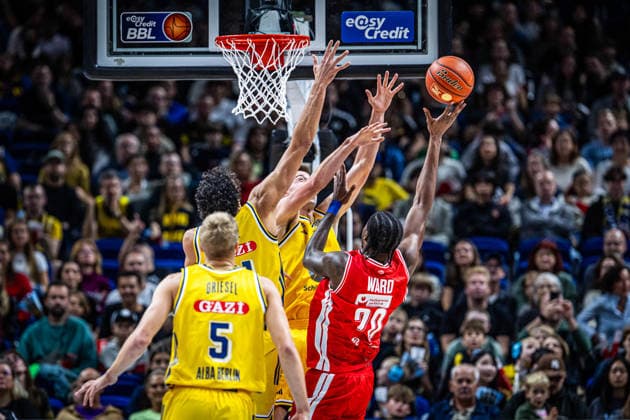 Basketball Berlin, October 3, 2026; 2026–2027 Season; EasyCredit BBL 1 Bundesliga Men s Division; Alba Berlin, BMA365 Bamberg Baskets; Hason Ward, Bamberg, No. 20