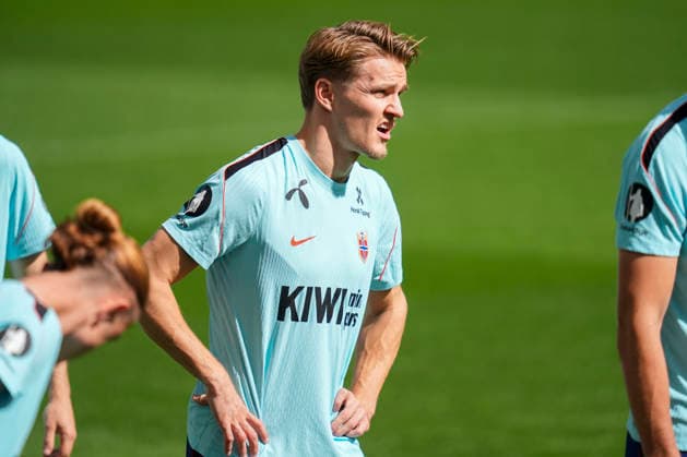 Soccer, Nations League Portugal vs. Norway, Nations League Porto, Portugal 20261003 Norway s Martin Odegaard during training at Estádio do Dragão on the day of the match against Portugal. Photo: Lise Aserud, NTB, Porto, Portugal. EDITORIAL USE ONLY. RESTRICTED USE FOR BETTING COMPANIES.  Copyright: xLisexAserudx xNTBx