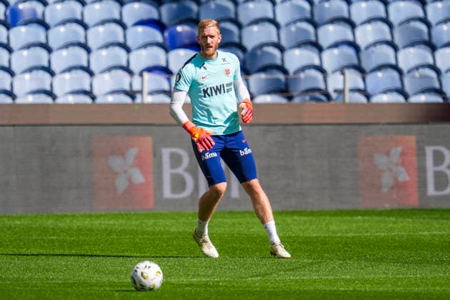 Soccer, Nations League Portugal vs. Norway, Nations League Porto, Portugal 20261003 Norway’s goalkeeper Egil Selvik during training at Estadio do Dragão on the day of the match against Portugal. Photo: Lise Aserud, NTB, Porto, Portugal. EDITORIAL USE ONLY. RESTRICTED USE FOR BETTING COMPANIES  Copyright: xLisexAserudx xNTBx
