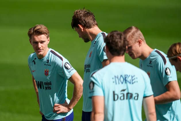 Soccer, Nations League: Portugal vs. Norway; Nations League: Porto, Portugal, October 3, 2026. Norway s Martin Ødegaard during training at Estádio do Dragão the day before the match against Portugal. Photo by Lise Aserud, NTB, Porto, Portugal. EDITORIAL USE ONLY. RESTRICTED USE FOR BETTING COMPANIES.  Copyright: xLisexAserudx xNTBx