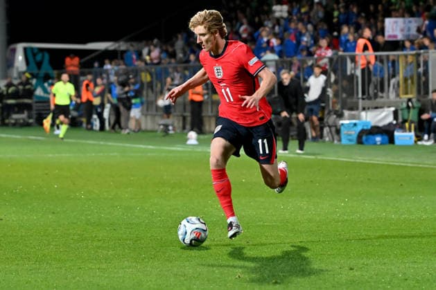 RIJEKA, CROATIA - OCTOBER 03: Anthony Gordon of England during the UEFA Nations League, League A Group A3, match between Croatia and England at Stadion Rujevica, Rijeka on October 03, 2026 in Rijeka, Croatia. (Photo by Igor Kupljenik Sports Press Photo). Copyright: xIgorxKupljenikx xSPPx Sportspressphoto_SPR244600