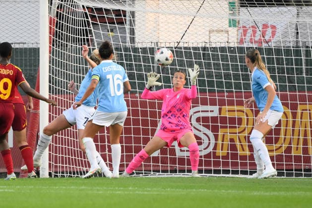 IPA89265737 - Lazio Women s goalkeeper Sara Cetinja during the 2026 2027 Serie A Women Athora Italian Football Championship League match between AS Roma Women and SS Lazio Women at the Tre Fontane Stadium on October 3, 2026.  Copyright: xFabrizioxCorradetti IPAxSportx xx IPA89265737