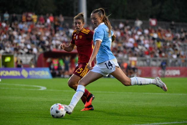 IPA89265740 - Martina Zanoli of Lazio Women during the Italian Women’s Serie A Athora 2026 2027 match between AS Roma Women and SS Lazio Women at the Tre Fontane Stadium on October 3, 2026.  Copyright: xFabrizioxCorradetti IPAxSportx xx IPA89265740