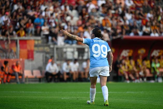 IPA89266059 - Noemi Visentin of S.S. Lazio during the Serie A Women s match between A.S. Roma Femminile and Lazio Women at Tre Fontane Stadium in Rome on October 3, 2026.  Copyright: xMarioxQuartapelle IPAxSportx xx IPA89266059
