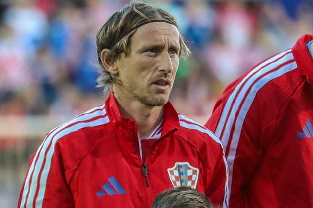 Rijeka 03.10.2026. PIlka nozna UEFA Liga Narodow sezon 2026 2027 kolejka 3 mecz: Chorwacja - Anglia --- Football UEFA Nations League season 2026 2027 round 3 match: Croatia - England nz Luka Modric Fot. Kacper Staniec NEWSPIX.PL --- newspix.pl POLAND OUT!