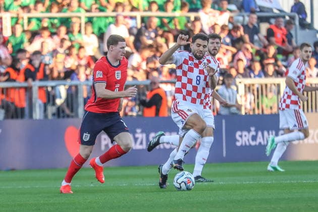 Rijeka 03.10.2026. PIlka nozna UEFA Liga Narodow sezon 2026 2027 kolejka 3 mecz: Chorwacja - Anglia --- Football UEFA Nations League season 2026 2027 round 3 match: Croatia - England nz Mateo Kovacic Fot. Kacper Staniec NEWSPIX.PL --- newspix.pl POLAND OUT! 