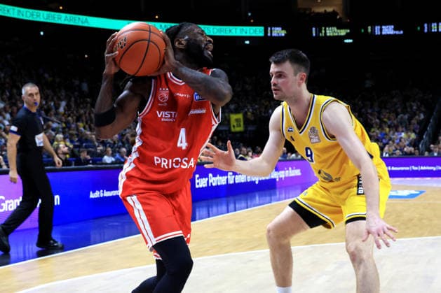 October 3, 2026, Germany, GER, DEU, Basketball, 1st Bundesliga, Day 1, 2026–2027 Season, Berlin, ALBA Berlin vs. Bamberg, JONAS MATTISSECK (ALBA Berlin 9), Jordan Jones (Bamberg 4), nordphoto GmbH, Engler Berlin, Uber Arena, Berlin, Germany Copyright: xNordphotox xEnglerx