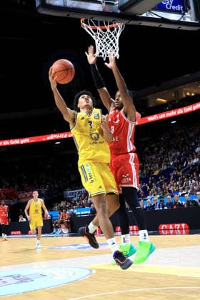 October 3, 2026, Germany, GER, DEU, Basketball, 1st Bundesliga, Day 1, 2026–2027 Season, Berlin, ALBA Berlin vs. Bamberg; Jack Kayil (ALBA Berlin) 7, Jordan Wright (Bamberg) 3; nordphoto GmbH, Engler Berlin, Uber Arena, Berlin, Germany Copyright: xNordphotox xEnglerx