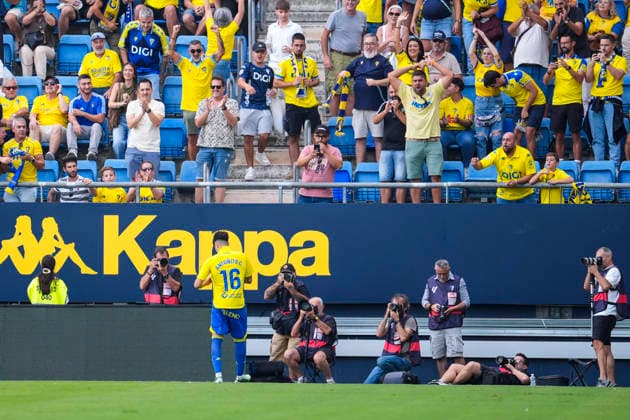 October 3, 2026, Cadiz, Cadiz, Spain: Antonito Cordero of Cadiz CF celebrates after scoring his team s first goal during the Spanish league, LaLiga Hypermotion, football match played between Cadiz CF and CD Leganes at JP Financial stadium on October 3, 2026, in Cadiz, Spain. Cadiz CF V CD Leganes - LaLiga Hypermotion - ZUMAa181 20261003_zaa_a181_022 Copyright: xJoaquinxCorcherox