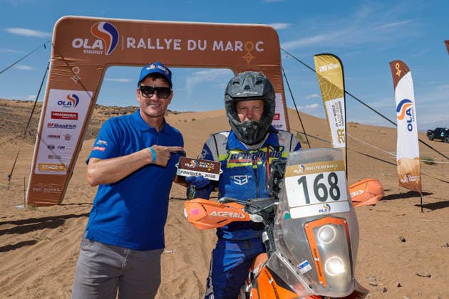 W2RC - RALLYE DU MAROC 2026 168 KUKKONEN Atte (fin), Arctic Foxes, KTM EXC 450, FIM W2RC, Rally 3, action Finisher podium, portrait during the Stage 5 of the Rallye du Maroc 2026, 4th round of the 2026 WR2C Championship from October 3, 2026 around Zagora, Morocco - AgadirMorocco  Copyright: xPauloxMariax