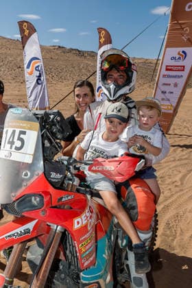 W2RC - RALLYE DU MAROC 2026 145 BOURCE Eymeric (fra), Piboules Racing Desert Only, Kove 450 Rally, FIM W2RC, Rally 2, action Finisher podium, portrait during the Stage 5 of the Rallye du Maroc 2026, 4th round of the 2026 WR2C Championship from October 3, 2026 around Zagora, Morocco - AgadirMorocco  Copyright: xPauloxMariax