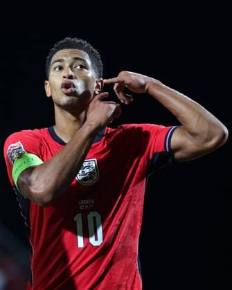 Jude Bellingham of England gestures after the full time whistle Croatia v England, UEFA Nations League, Football, Stadion HNK Rijeka, Rijeka, Croatia - 03 Oct 2026Rijeka Stadion HNK Rijeka Croatia  Copyright: xRaddadxJebarah Shutterstockx 17183865ea