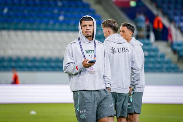 Soccer: UEFA Nations League 2026–2027, Matchday 3: Switzerland vs. Slovenia at Thermoplan Arena, Lucerne; Zeki Amdouni (Switzerland), 10 Copyright: xJOERANxSTEINSIEKx