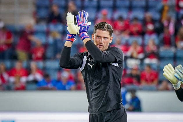 Soccer: UEFA Nations League 2026–2027, Matchday 3: Switzerland vs. Slovenia at Thermoplan Arena, Lucerne; Gregor Kobel (Switzerland), 1 Copyright: xJOERANxSTEINSIEKx